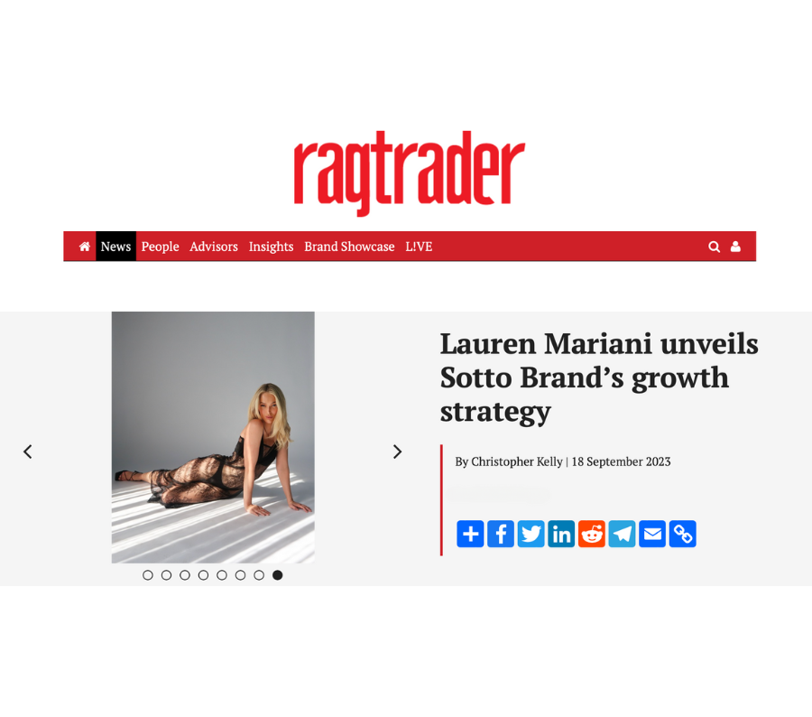 Ragtrader : Lauren Mariani unveils Sotto Brand's growth strategy