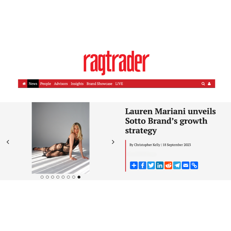 Ragtrader : Lauren Mariani unveils Sotto Brand's growth strategy