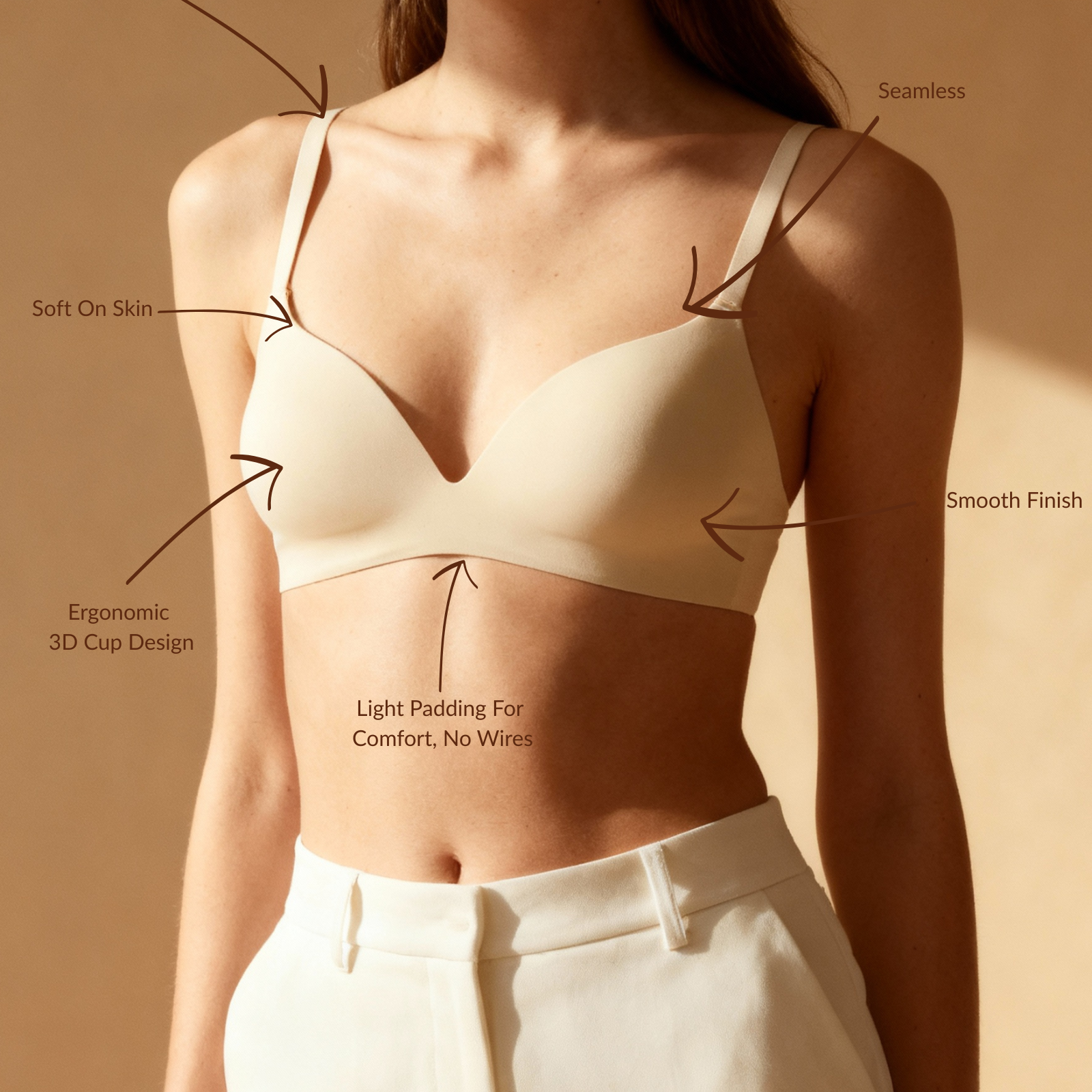 THE SEAMLESS WIRELESS BRA : DESIGNED FOR EVERYDAY COMFORT