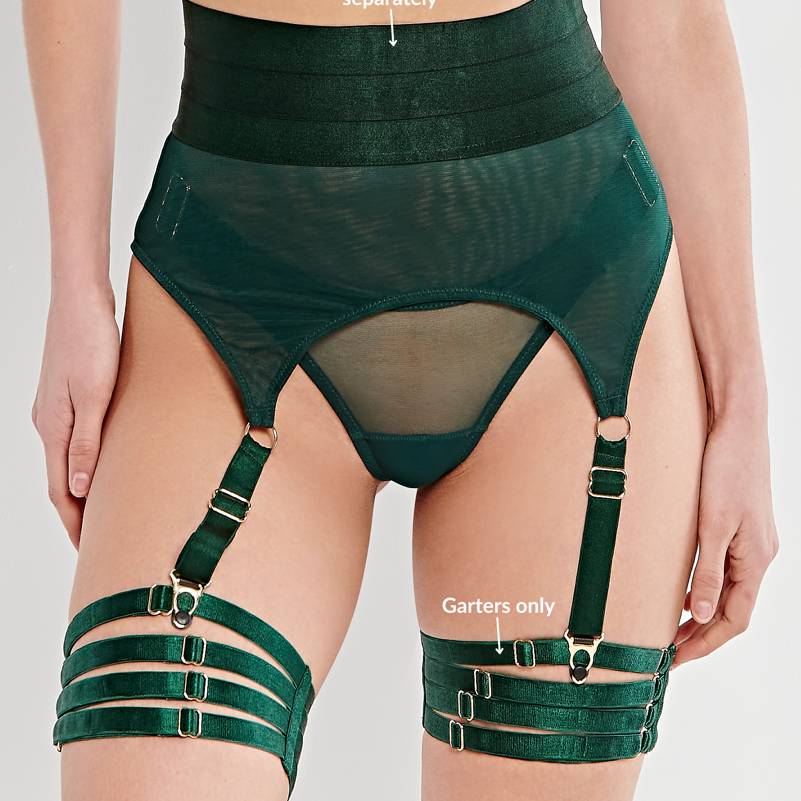 Disotto Garter Green Sotto Brand Disotto Garter Green Sotto Brand