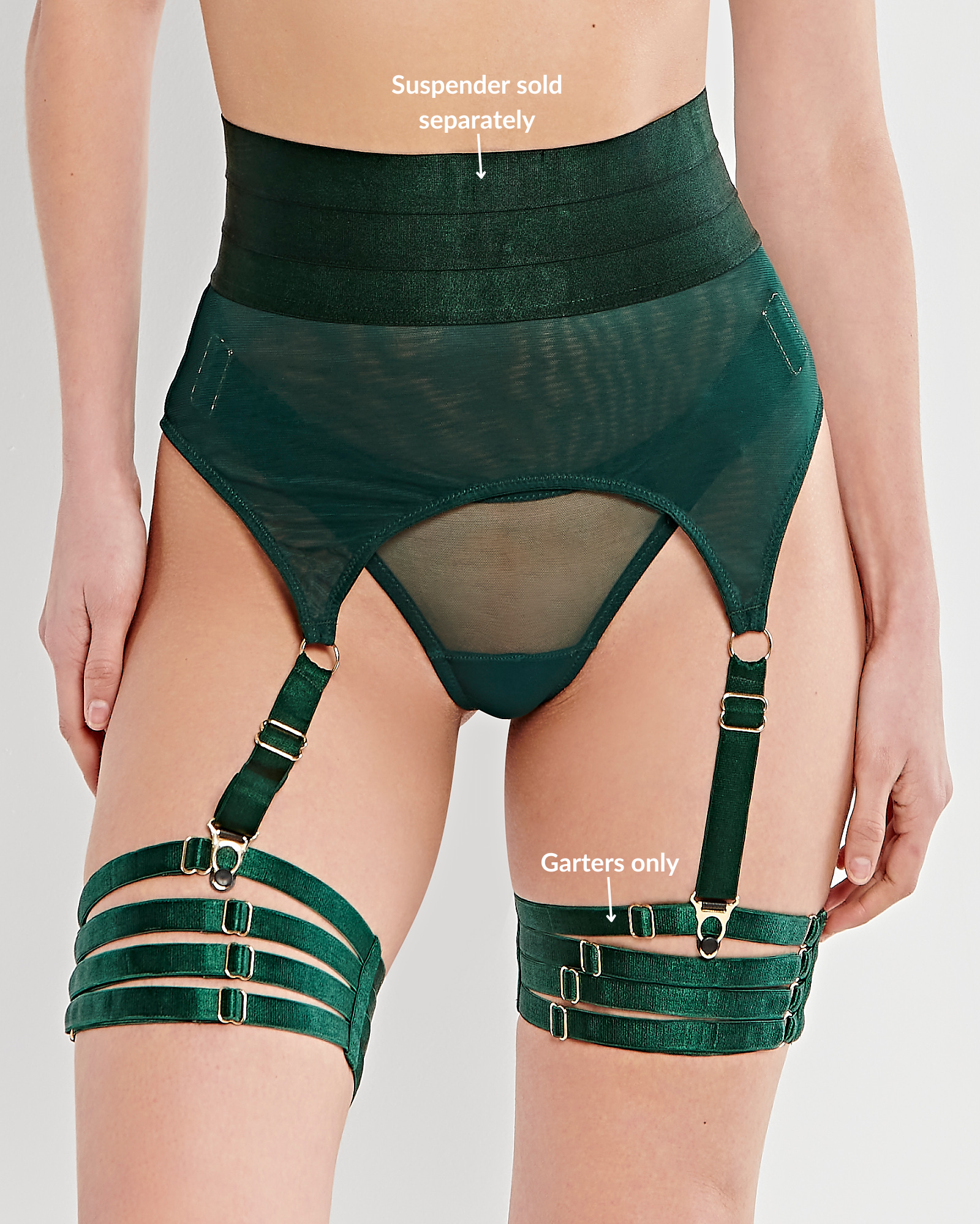 Disotto Garter Green Sotto Brand Disotto Garter Green Sotto Brand