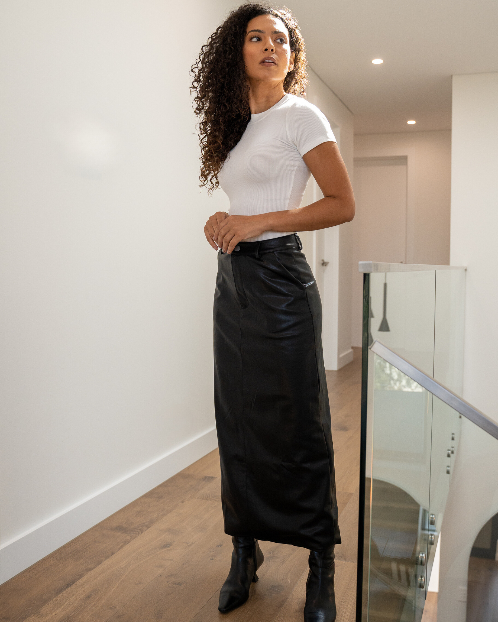 Zara leather maxi skirt Clearance